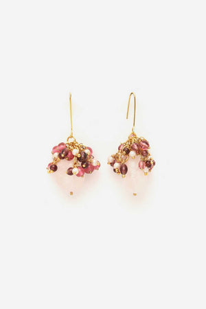 Pink Alloy Earring
