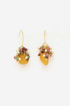 Yellow Alloy Earring