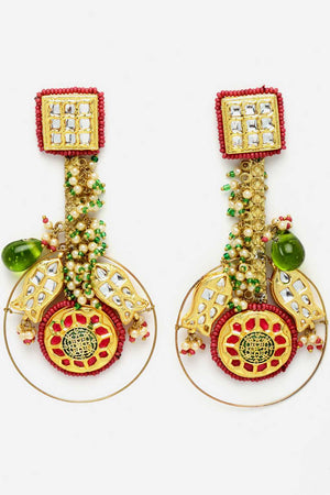 Multi-Color Alloy Earring