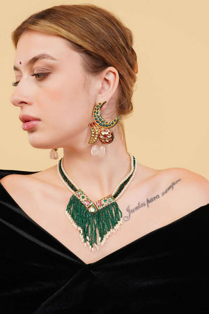 Multi-Color Alloy Drop Earrings