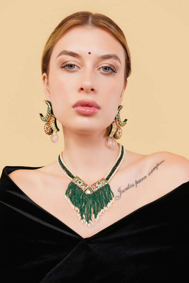 Multi-Color Alloy Drop Earrings