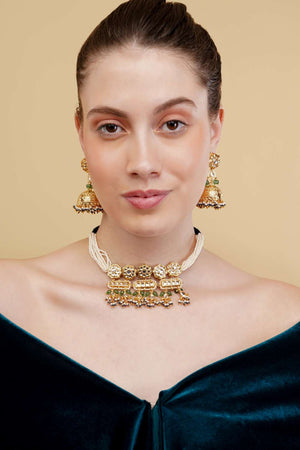 Multi-Color Alloy Jhumka Earring