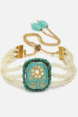 Multi-Color Alloy Bracelet