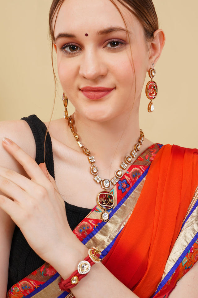 Multi-Color Brass Bracelet