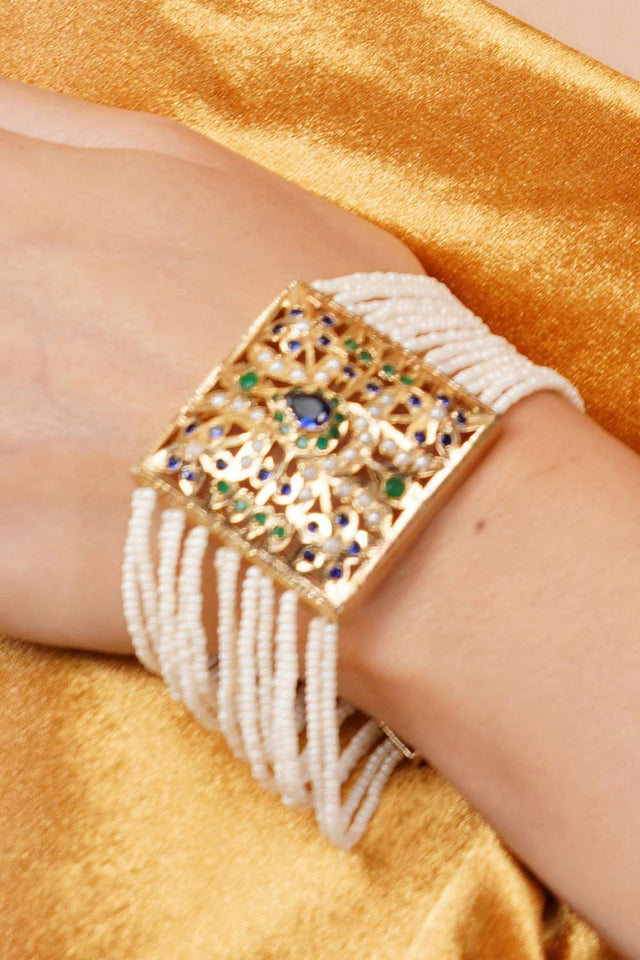 Multi-Color Alloy Bracelet