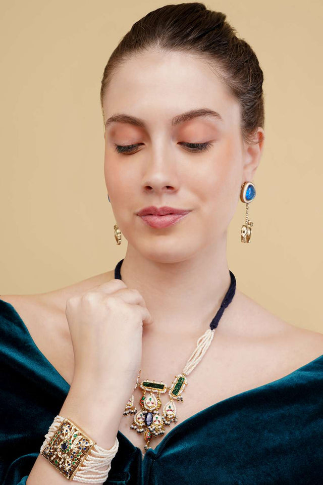 Multi-Color Alloy Bracelet