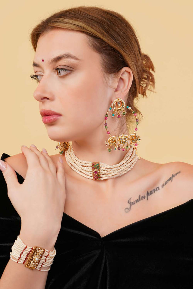 Multi-Color Alloy Bracelet