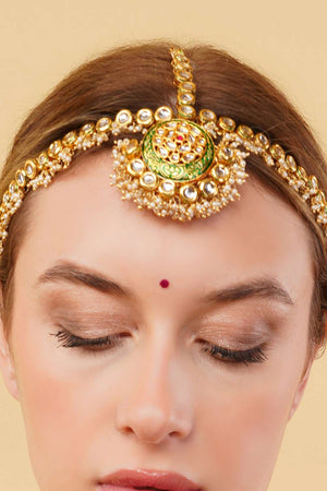 Multi-Color Alloy Maang Tikka