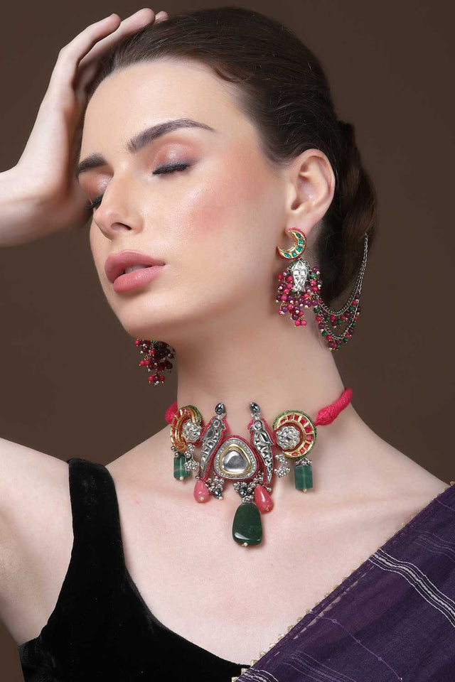 Multi-Color Alloy Necklace