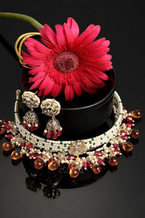 Multi-Color Alloy Jewellery Set (DGNCE22009)