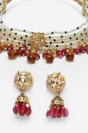 Multi-Color Alloy Jewellery Set (DGNCE22009)
