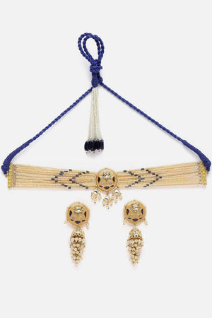 Multi-Color Beaded Alloy Necklace & Earring Sets