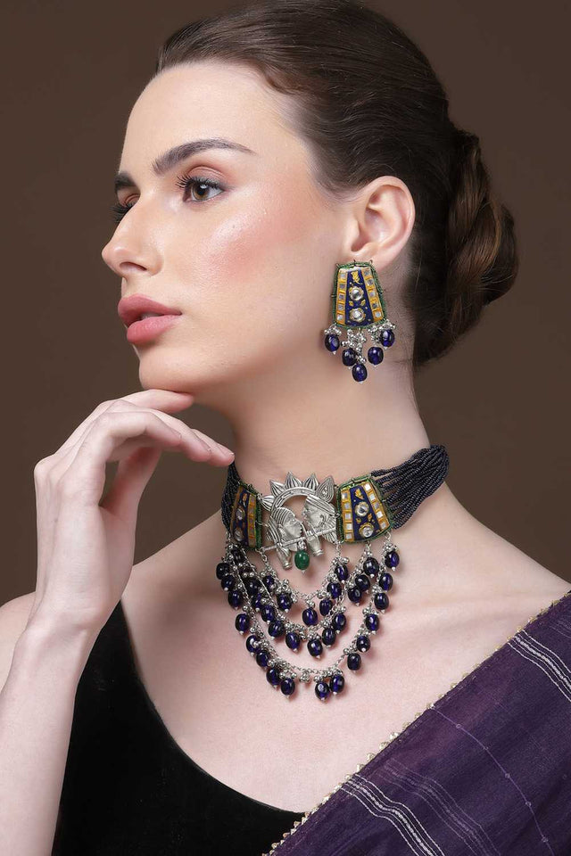 Multi-Color Alloy Jewellery Set