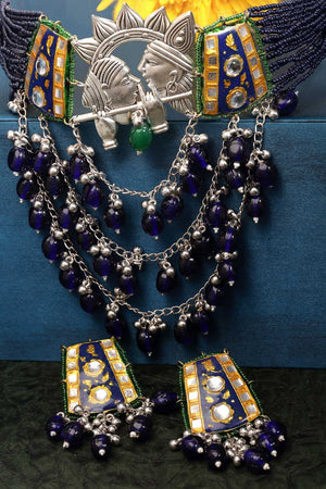 Multi-Color Alloy Jewellery Set