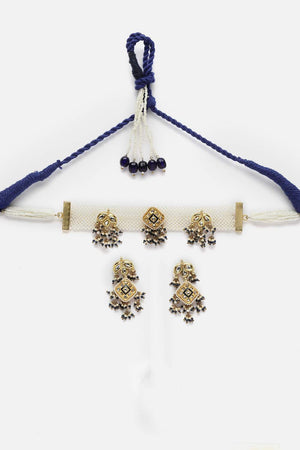 Multi-Color Beaded Alloy Necklace & Earring Sets