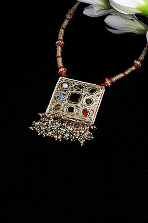 Multi-Color Alloy Necklace