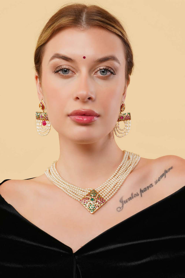 Multi-Color Alloy Necklace