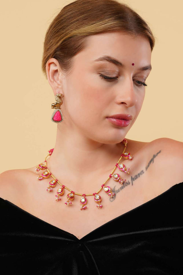 Multi-Color Alloy Necklace