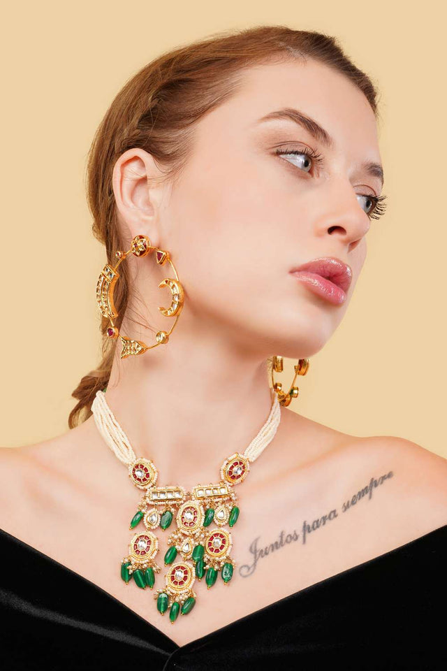 Multi-Color Alloy Necklace