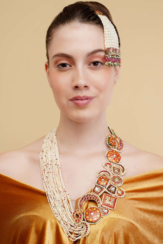 Multi-Color Alloy Necklace (DGNH25014)