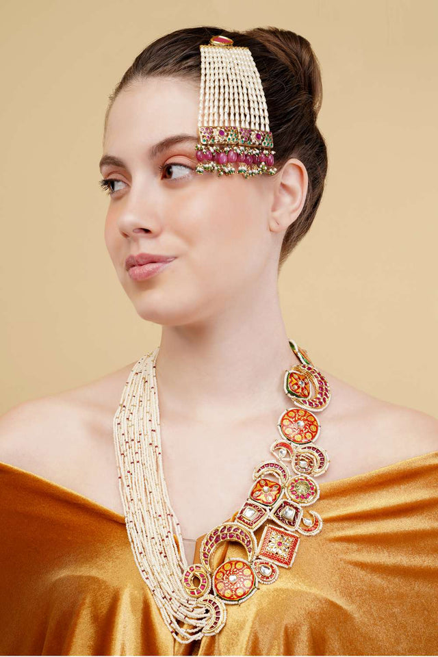 Multi-Color Alloy Necklace (DGNH25014)