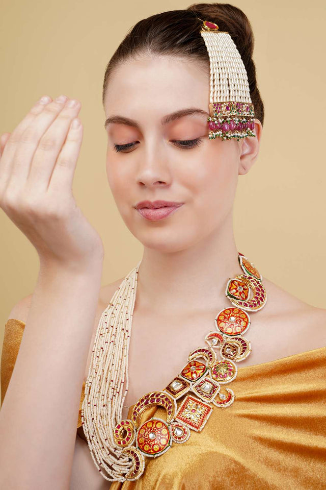 Multi-Color Alloy Necklace (DGNH25014)