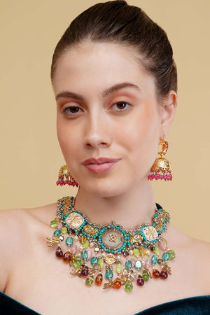 Multi-Color Alloy Necklace