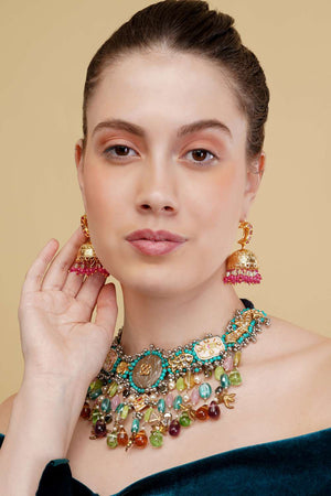 Multi-Color Alloy Necklace