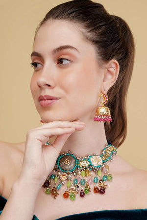 Multi-Color Alloy Necklace