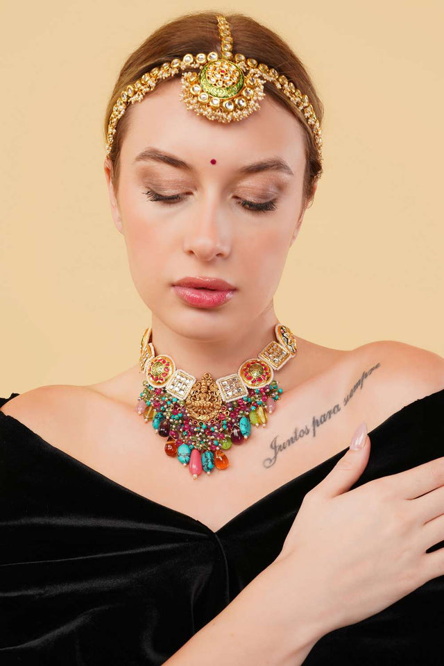 Multi-Color Alloy Necklace