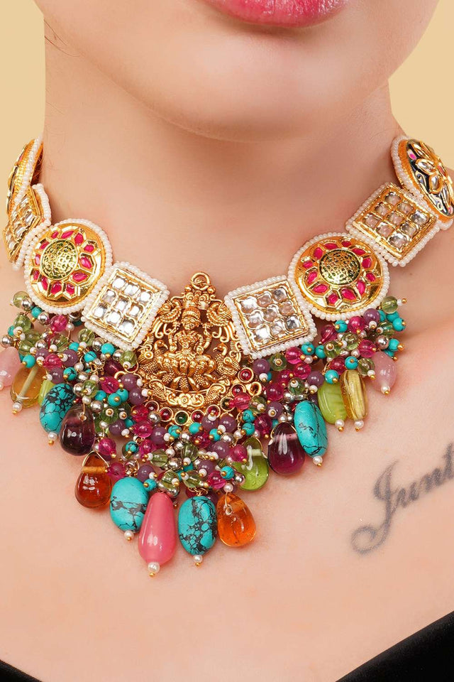 Multi-Color Alloy Necklace