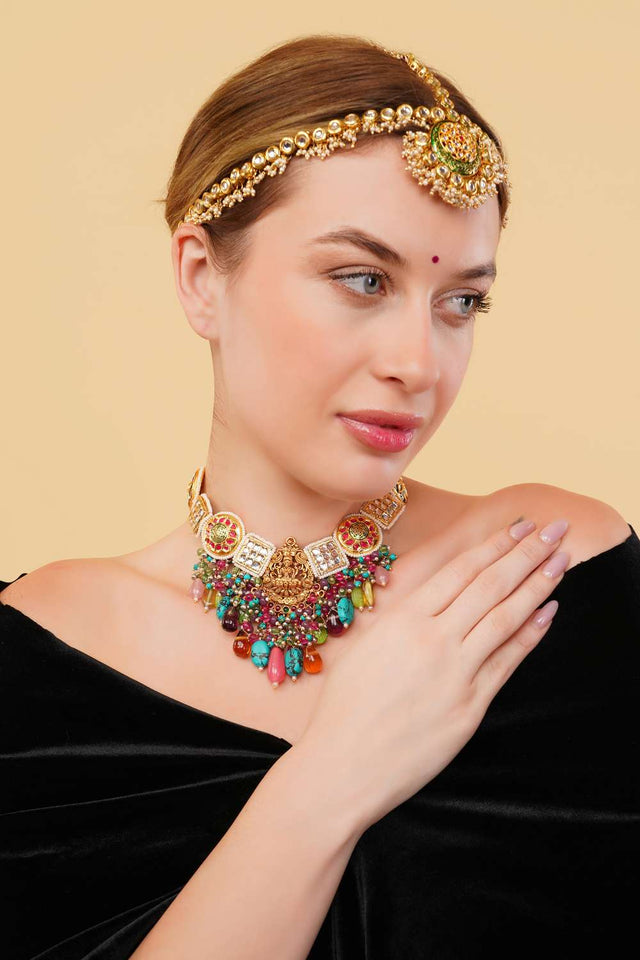 Multi-Color Alloy Necklace