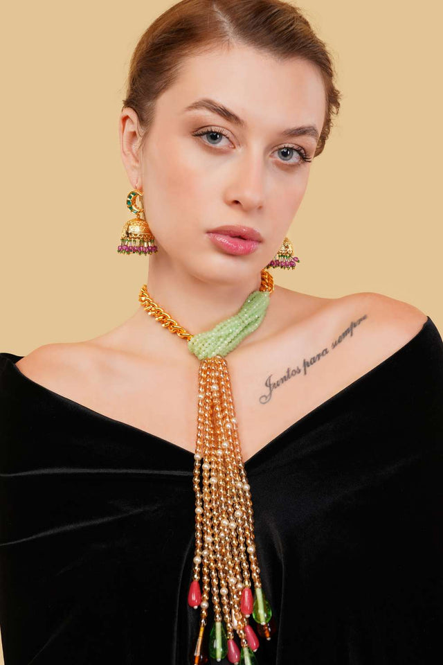 Multi-Color Alloy Necklace