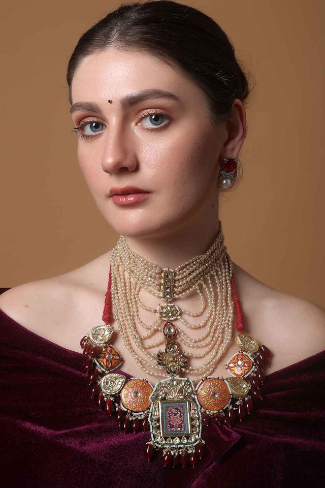 Multi-Color Alloy Necklace