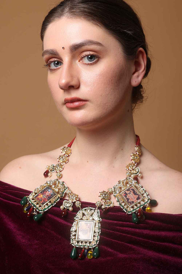 Multi-Color Alloy Necklace