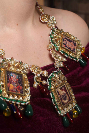 Multi-Color Alloy Necklace