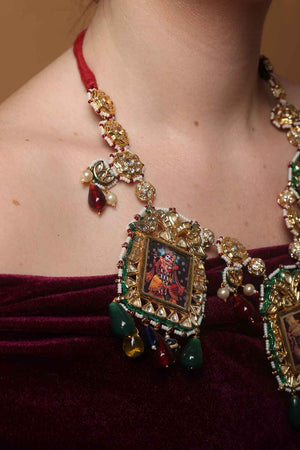 Multi-Color Alloy Necklace