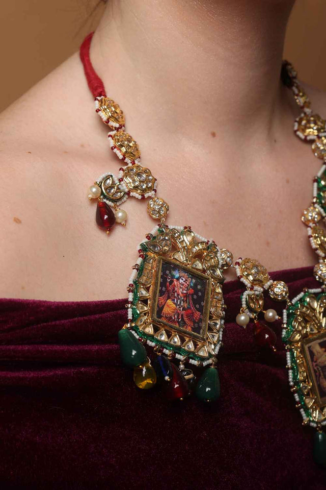 Multi-Color Alloy Necklace