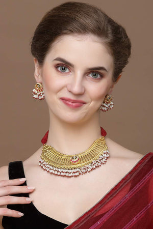 Multi-Color Beaded Alloy Necklace & Earring Sets