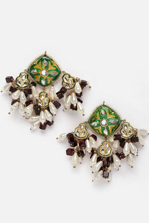 Multi-Color Beaded Alloy Necklace & Earring Sets