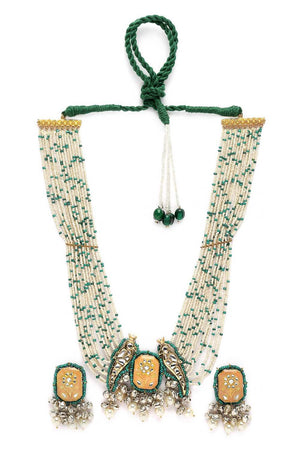 Multi-Color Alloy Necklace & Earring Set