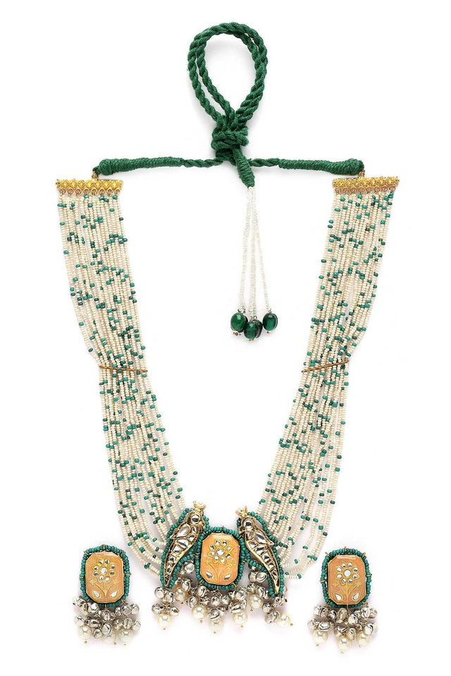 Multi-Color Alloy Necklace & Earring Set