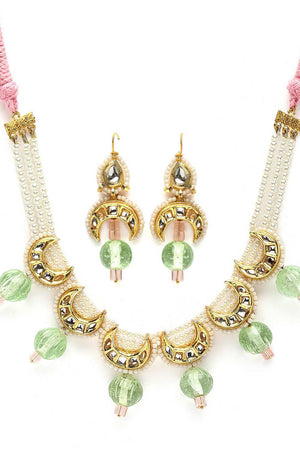Multi-Color Alloy Necklace & Earring Set