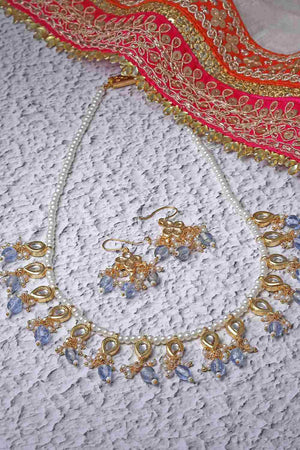Multi-Color Alloy Necklace & Earring Set