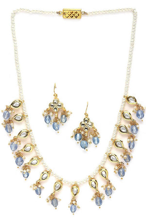 Multi-Color Alloy Necklace & Earring Set