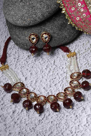 Multi-Color Alloy Necklace & Earring Set