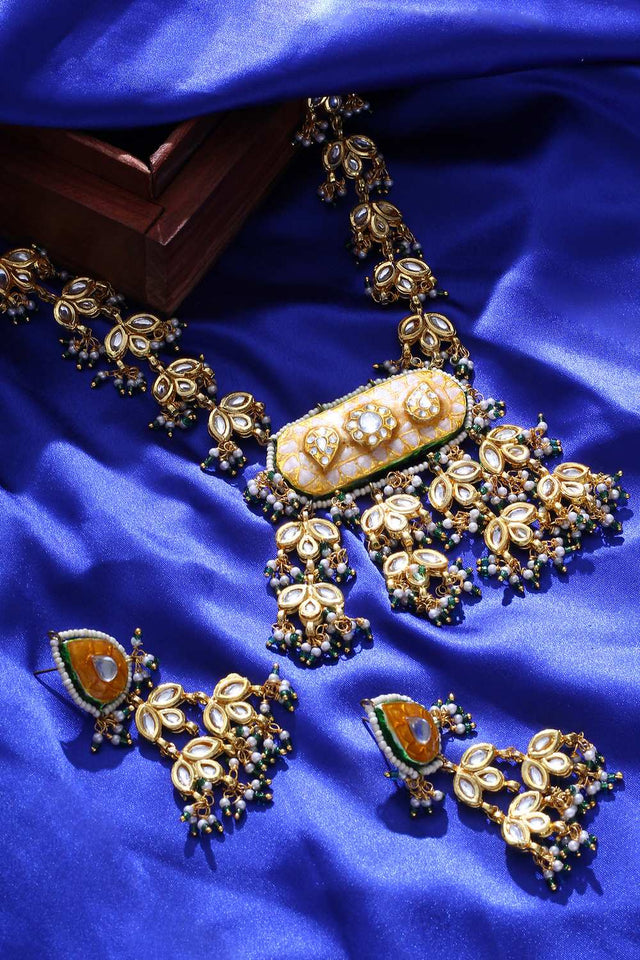 Multi-Color Alloy Necklace & Earring Set