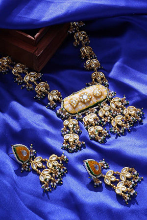 Multi-Color Alloy Necklace & Earring Set