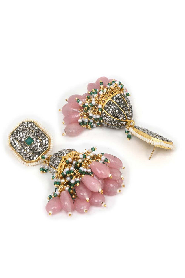 Multi-Color Alloy Necklace & Earring Set