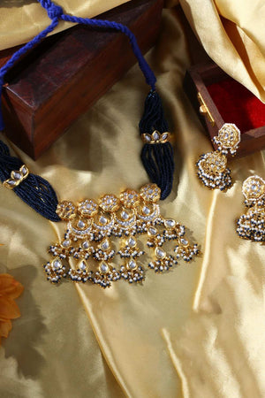 Multi-Color Alloy Necklace & Earring Set